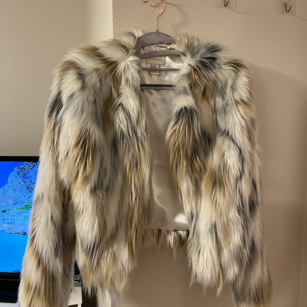 Faux fur jacket
